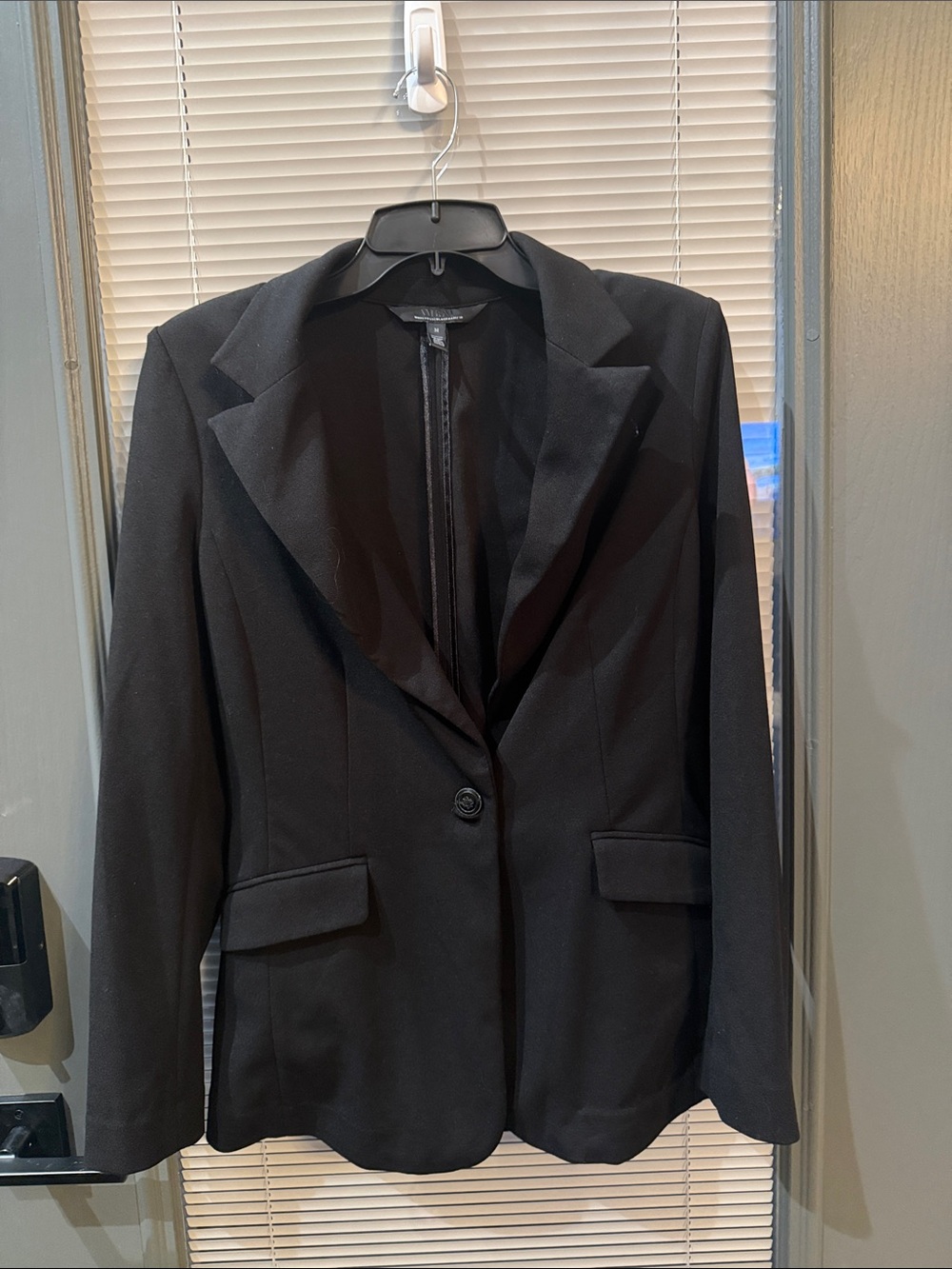 White House Black Market Black Single-Button Women's Blazer
